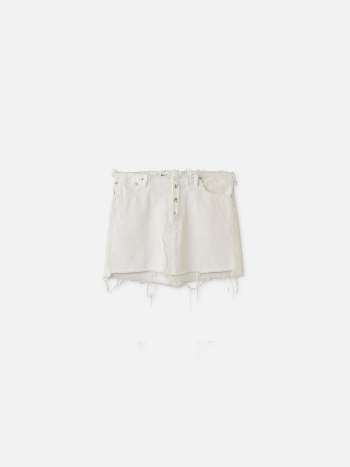 5-POCKET DENIM MINI SKIRT (WHT)