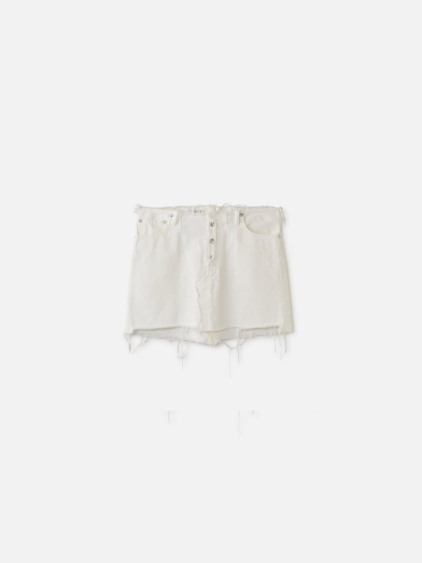 5-POCKET DENIM MINI SKIRT (WHT)