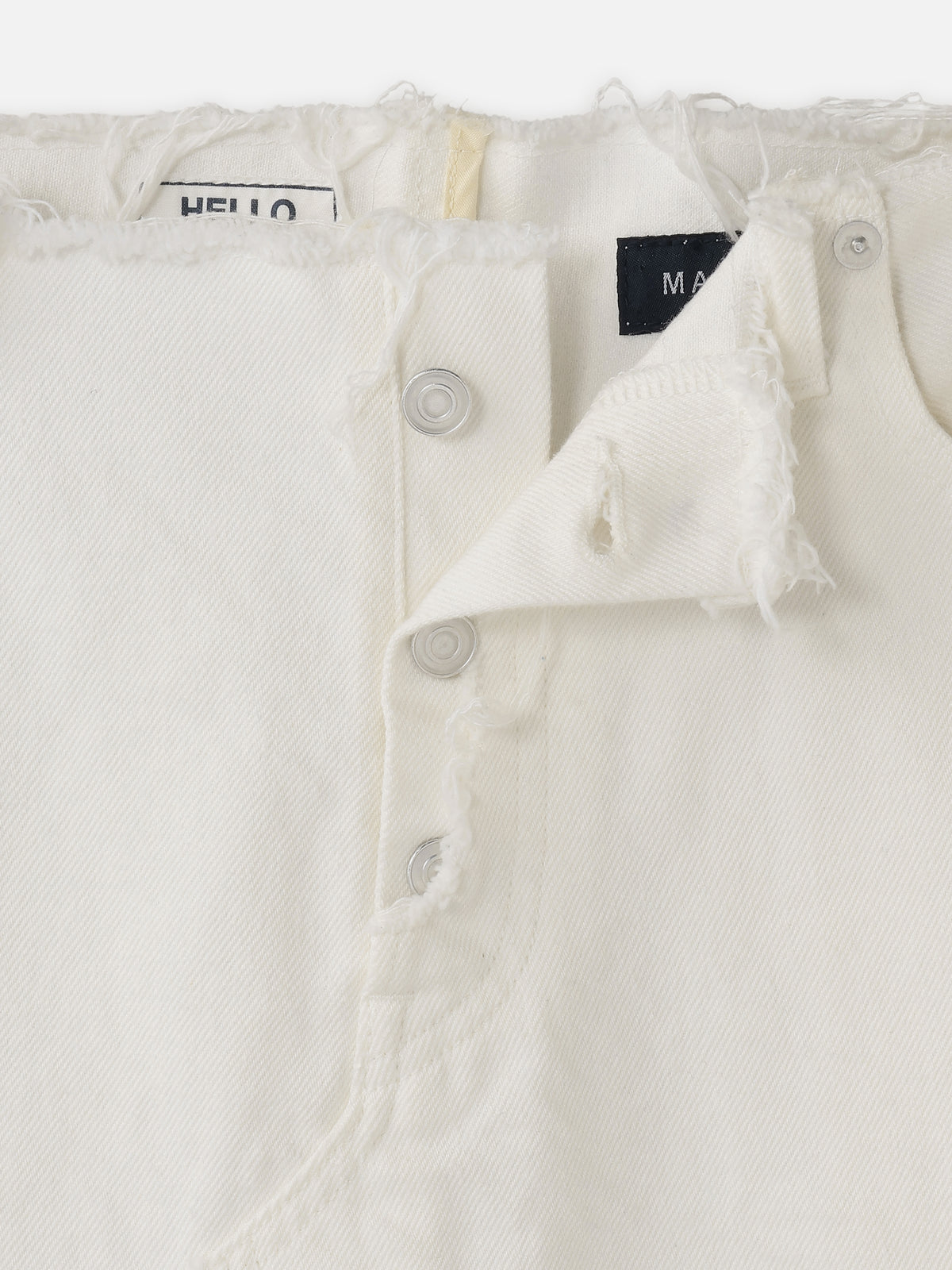 5-POCKET DENIM MINI SKIRT (WHT)