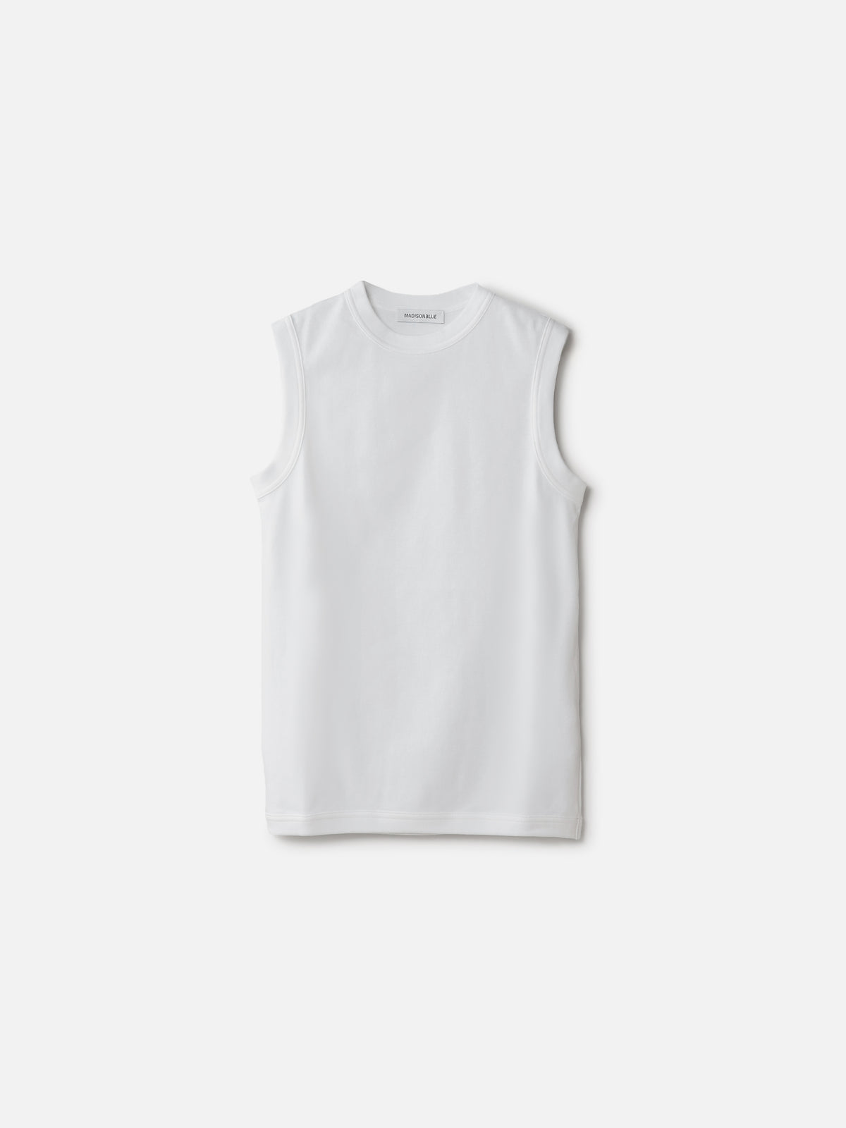 Crew Neck Sleeveless Tee