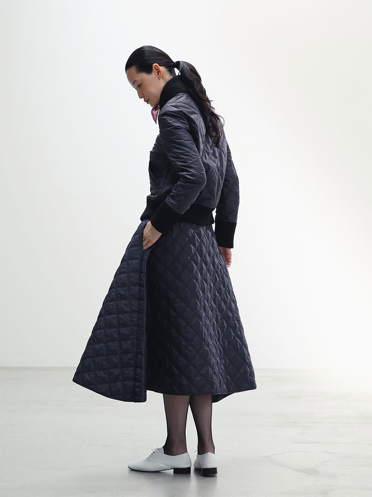 ZIP UP BLOUSON QUILTING