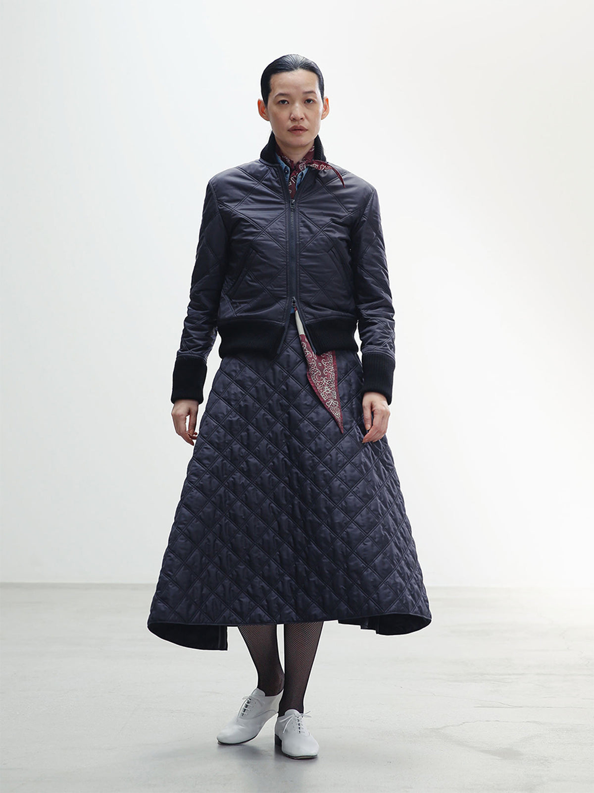 ZIP UP BLOUSON QUILTING