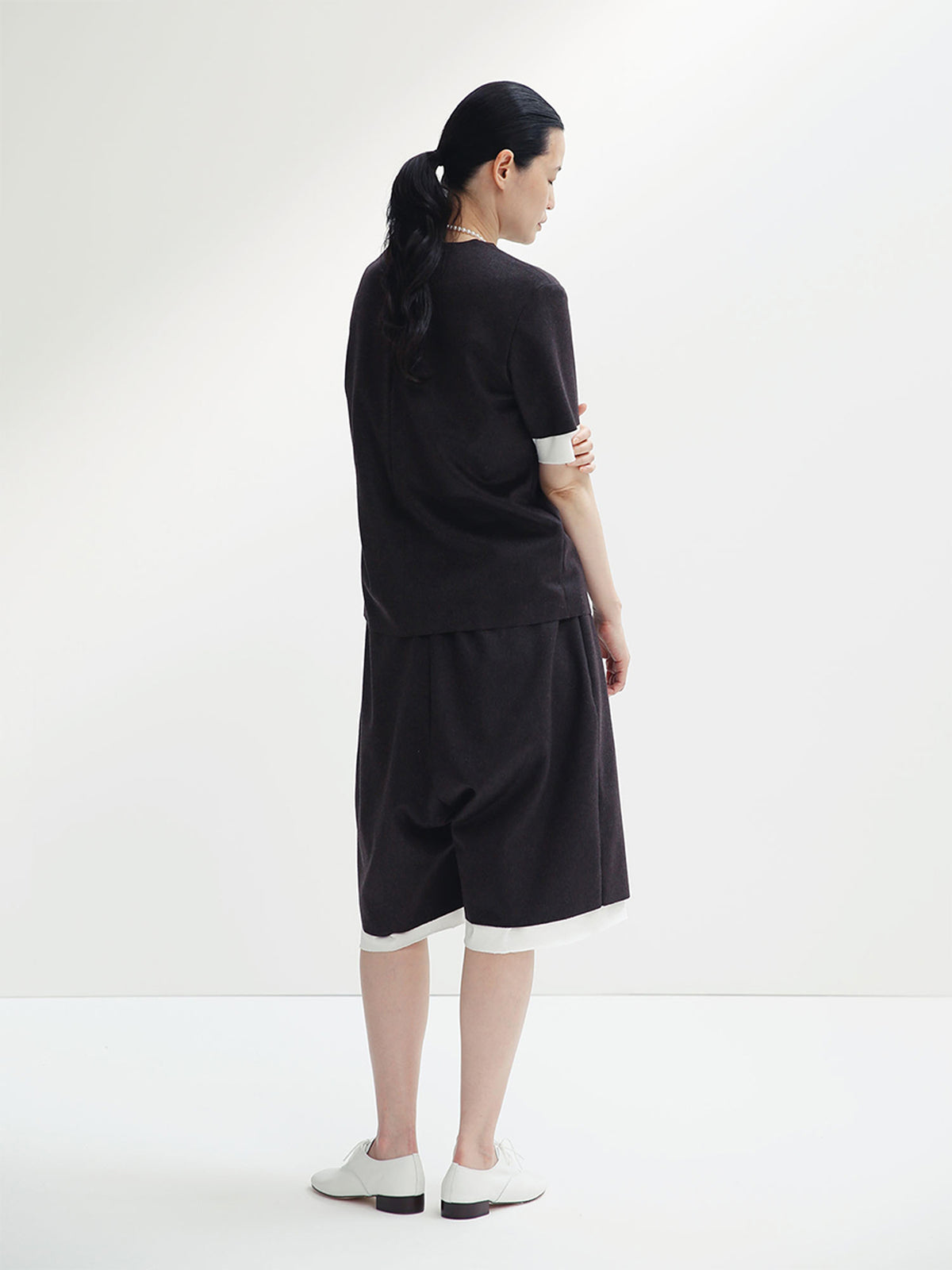 SHORT DEMI-JAMBE À CORDON DE SERRAGE CA