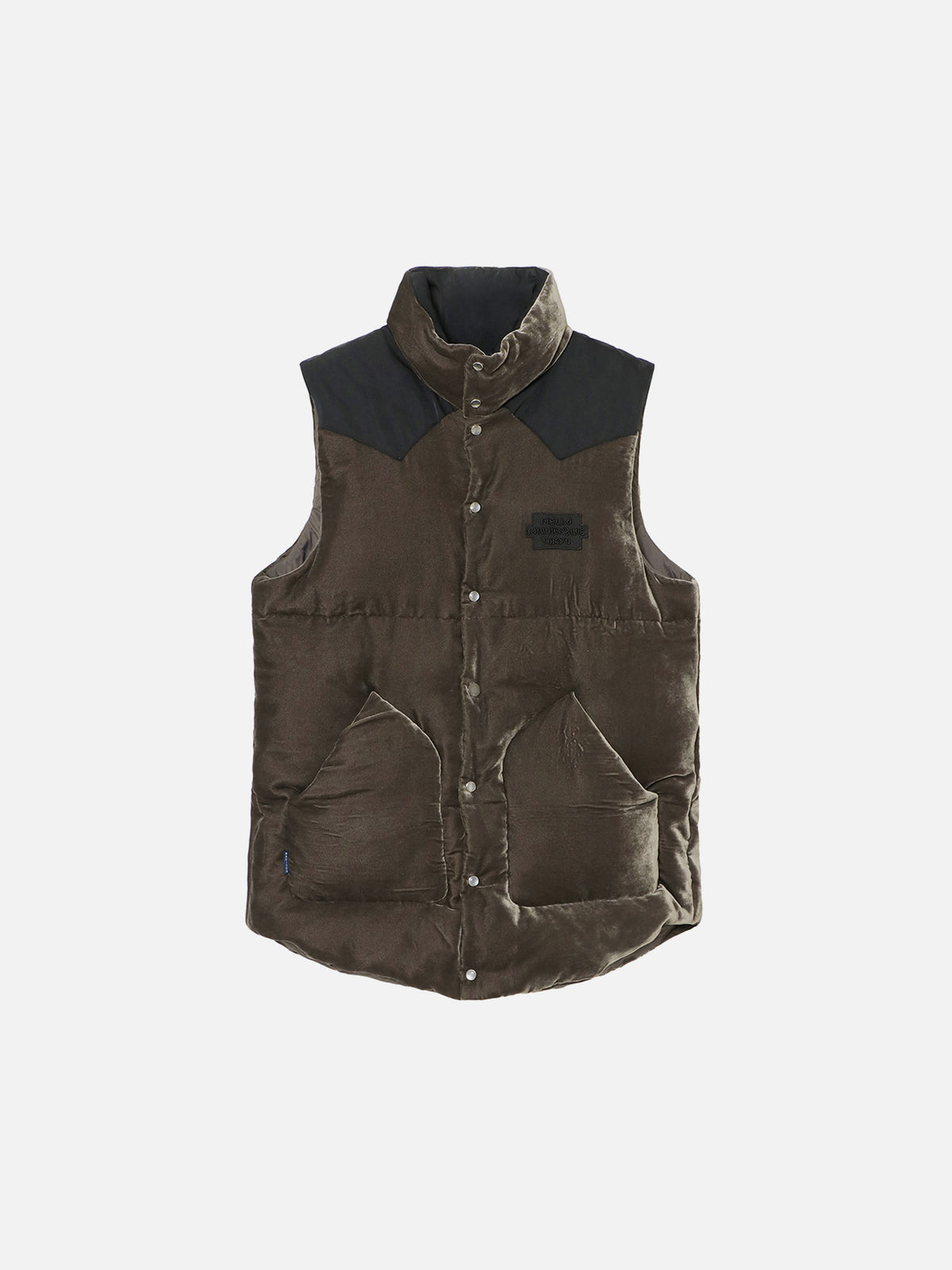 DOWN VEST FEATHER VELVET
