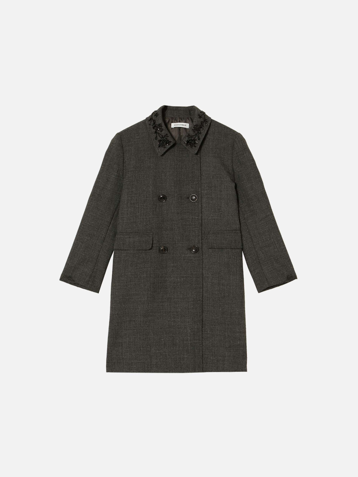DOUBLE BREASTED WOOL COAT