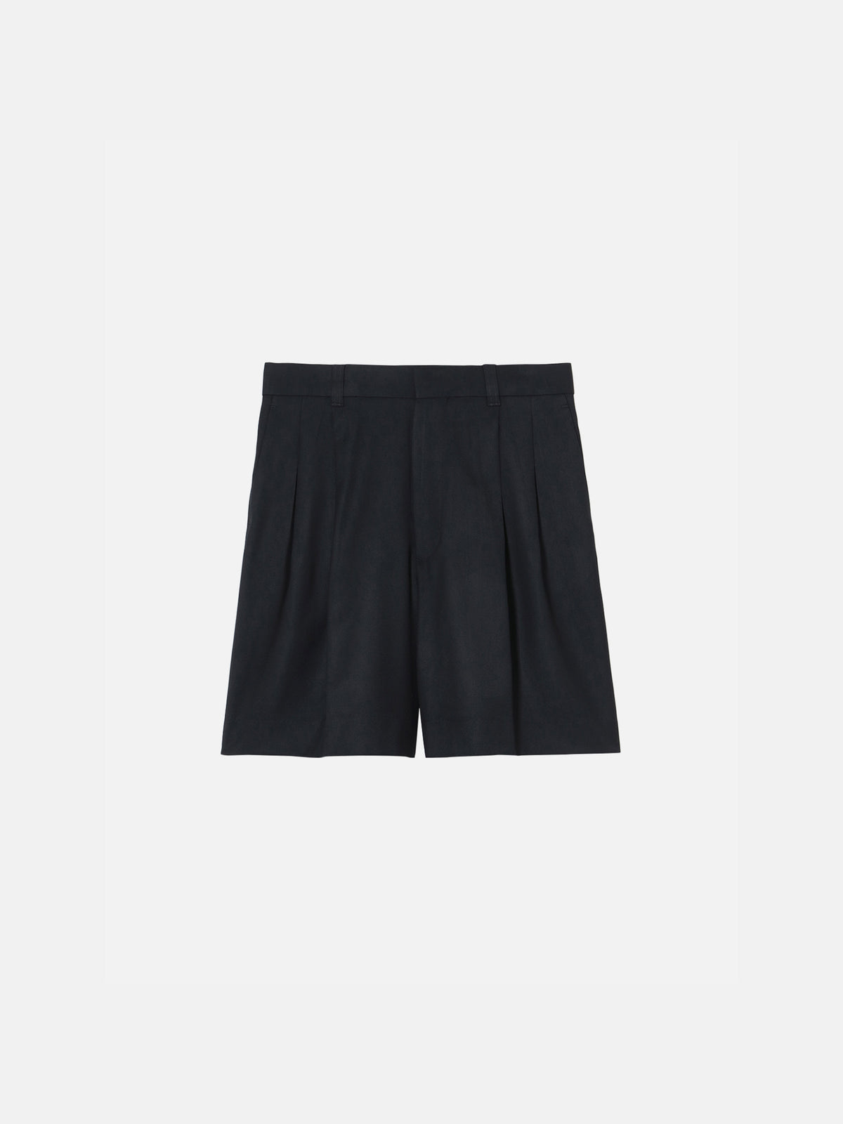WIDE TUCK SHORTS WOOL