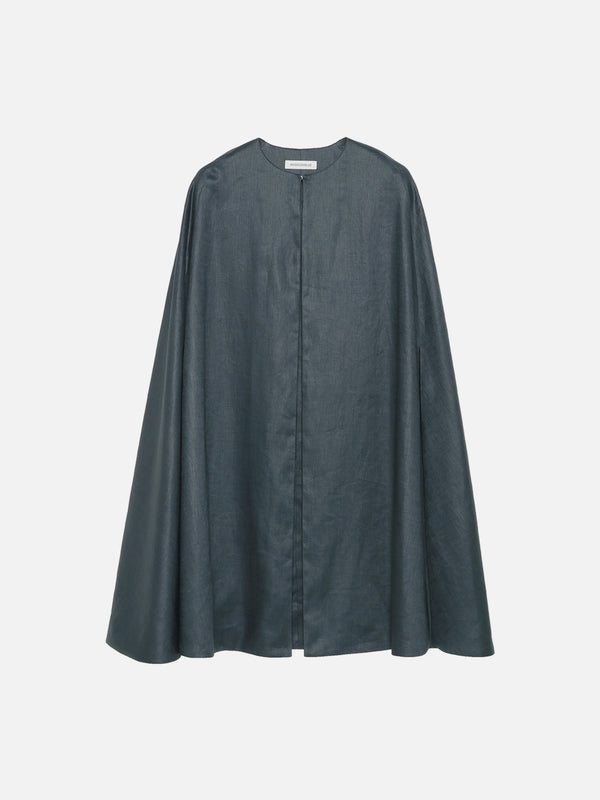 SIDE SLIT CAPE LINEN