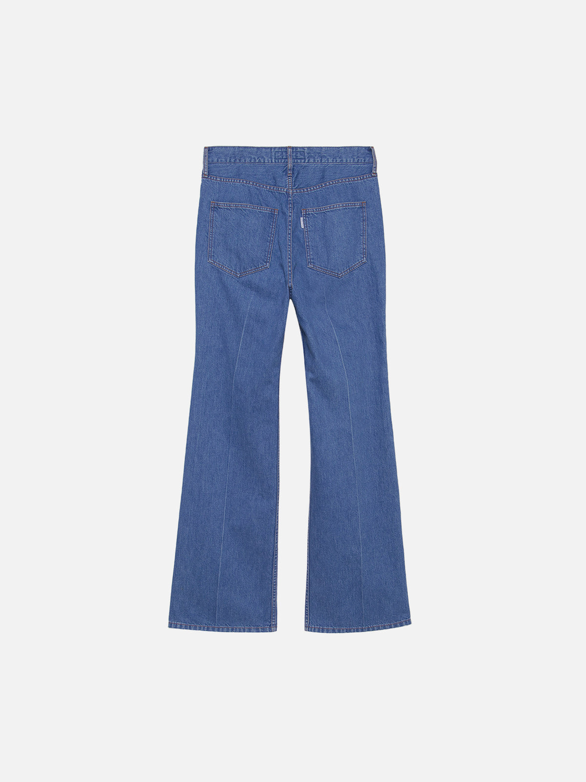 CENTER CREASE FLARE PANTS DENIM