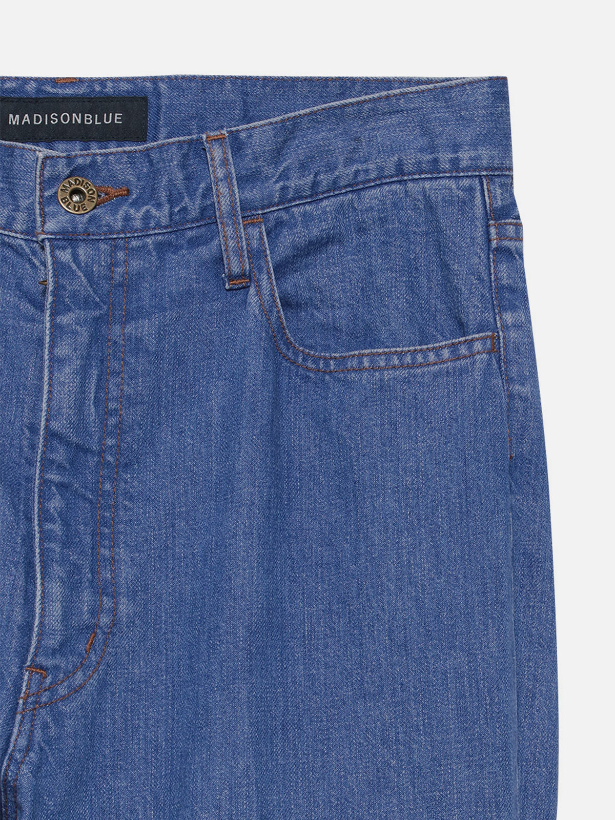CENTER CREASE FLARE PANTS DENIM