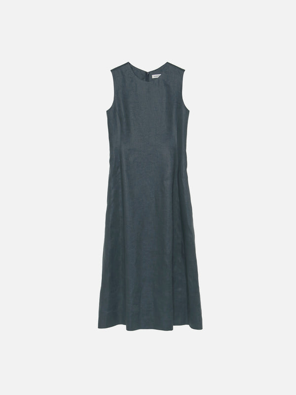 SLEEVELESS LINEN DRESS