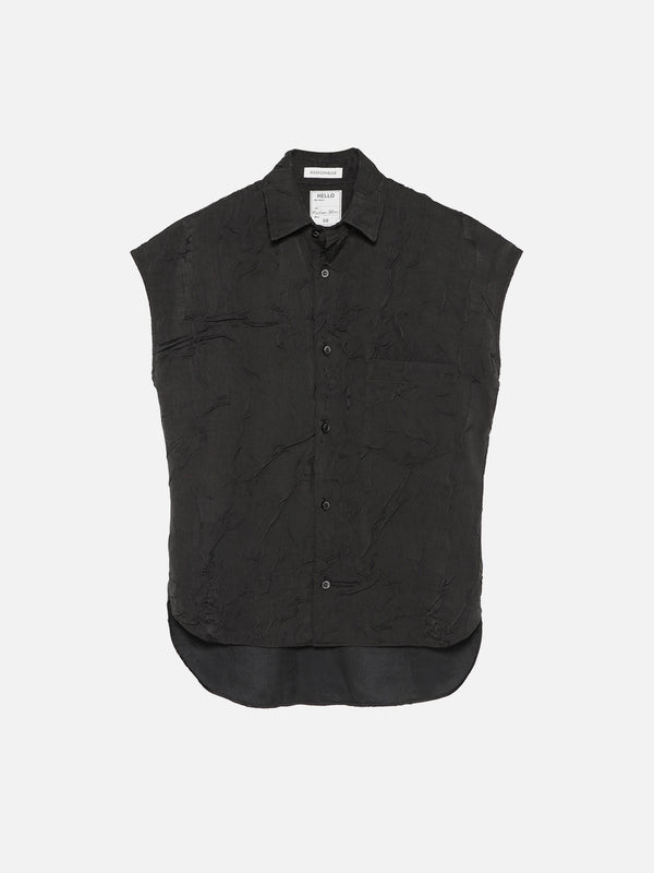 J.BRADLEY SLEEVELESS SHIRT SATIN