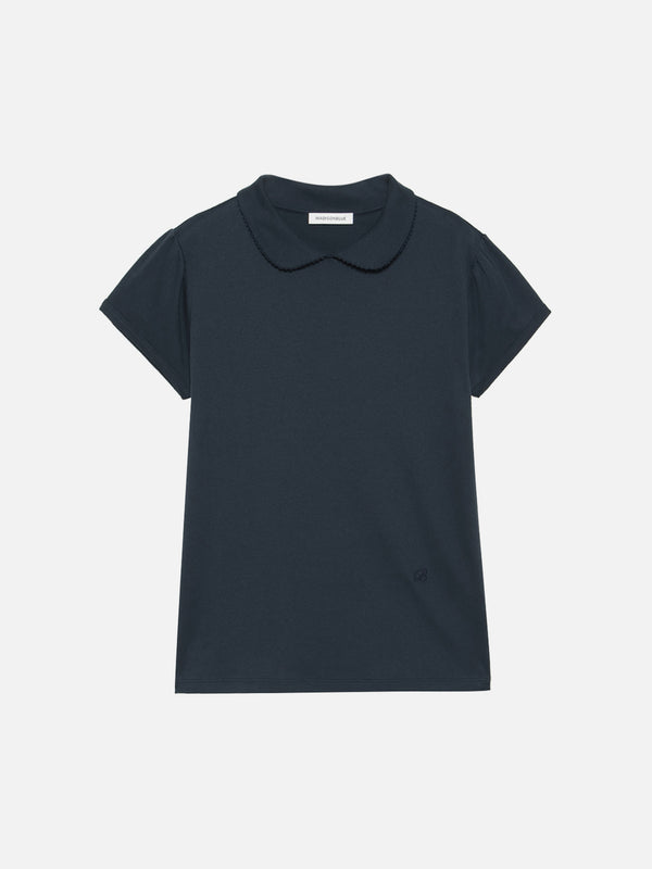 ROUND COLLAR SHORT SLEEVE TEE SOFT COTTON
