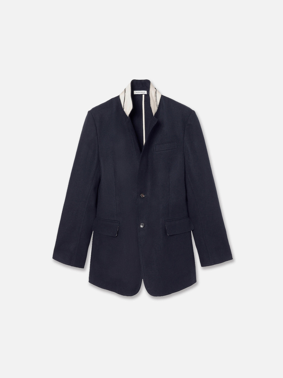 VESTE UNIE À COL MONTANT HOMME