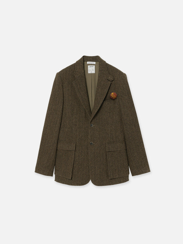 HUNTING JACKET HERRINGBONE MNS