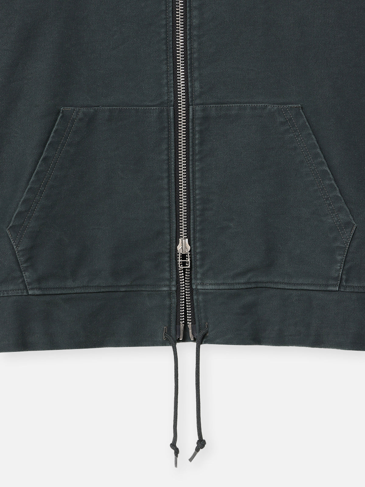 MOLESKIN ZIP UP HOODIE