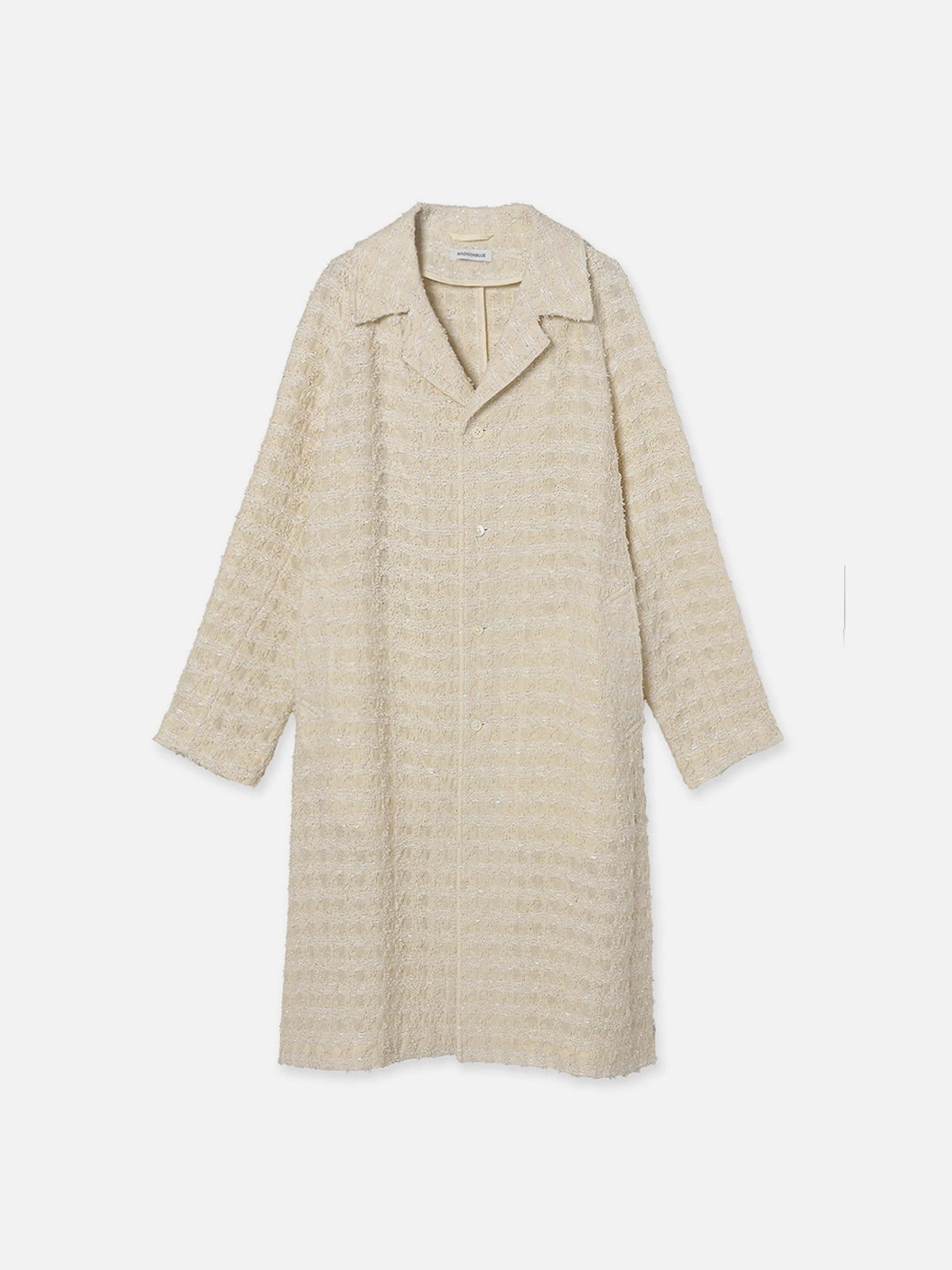 MANTEAU COL CHEMISIER EN TWEED