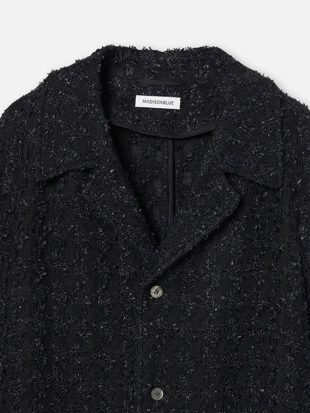 MANTEAU COL CHEMISIER EN TWEED