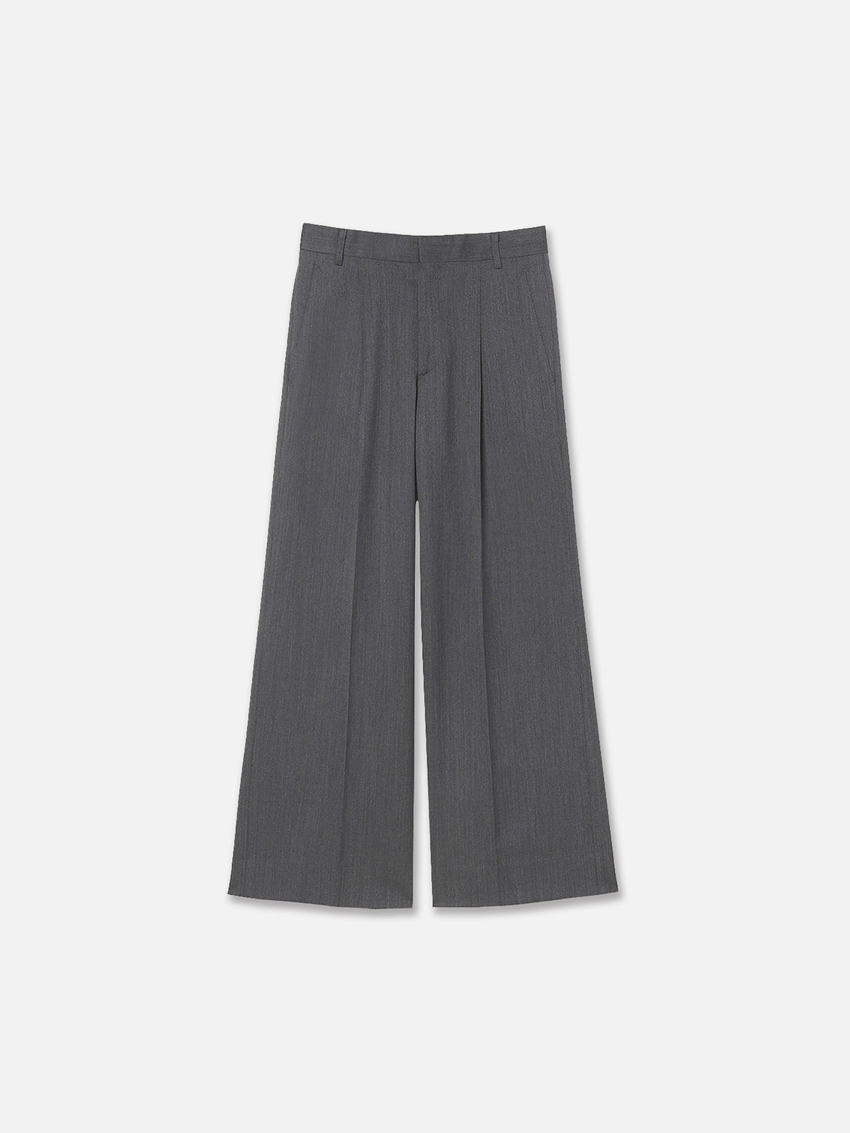 PANTALON LARGE À PLIS CHEVRON