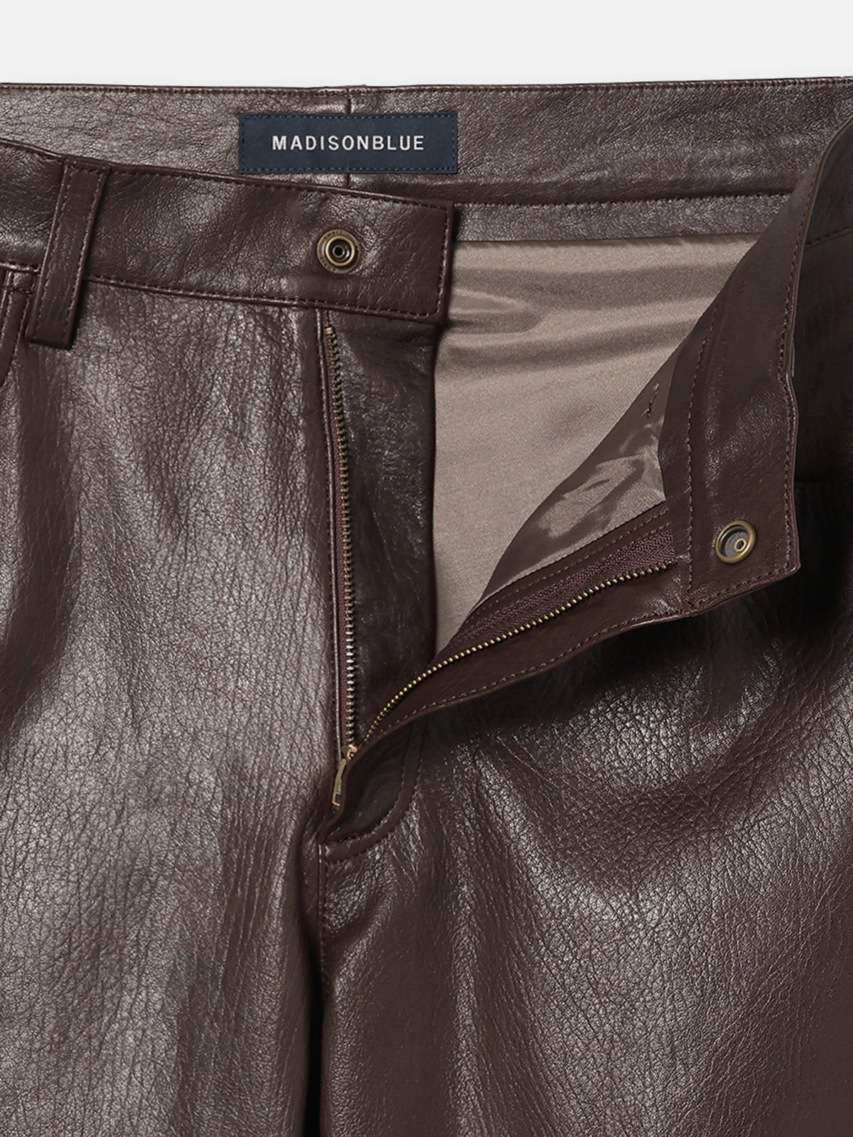 STRAIGHT PANTS LEATHER MNS