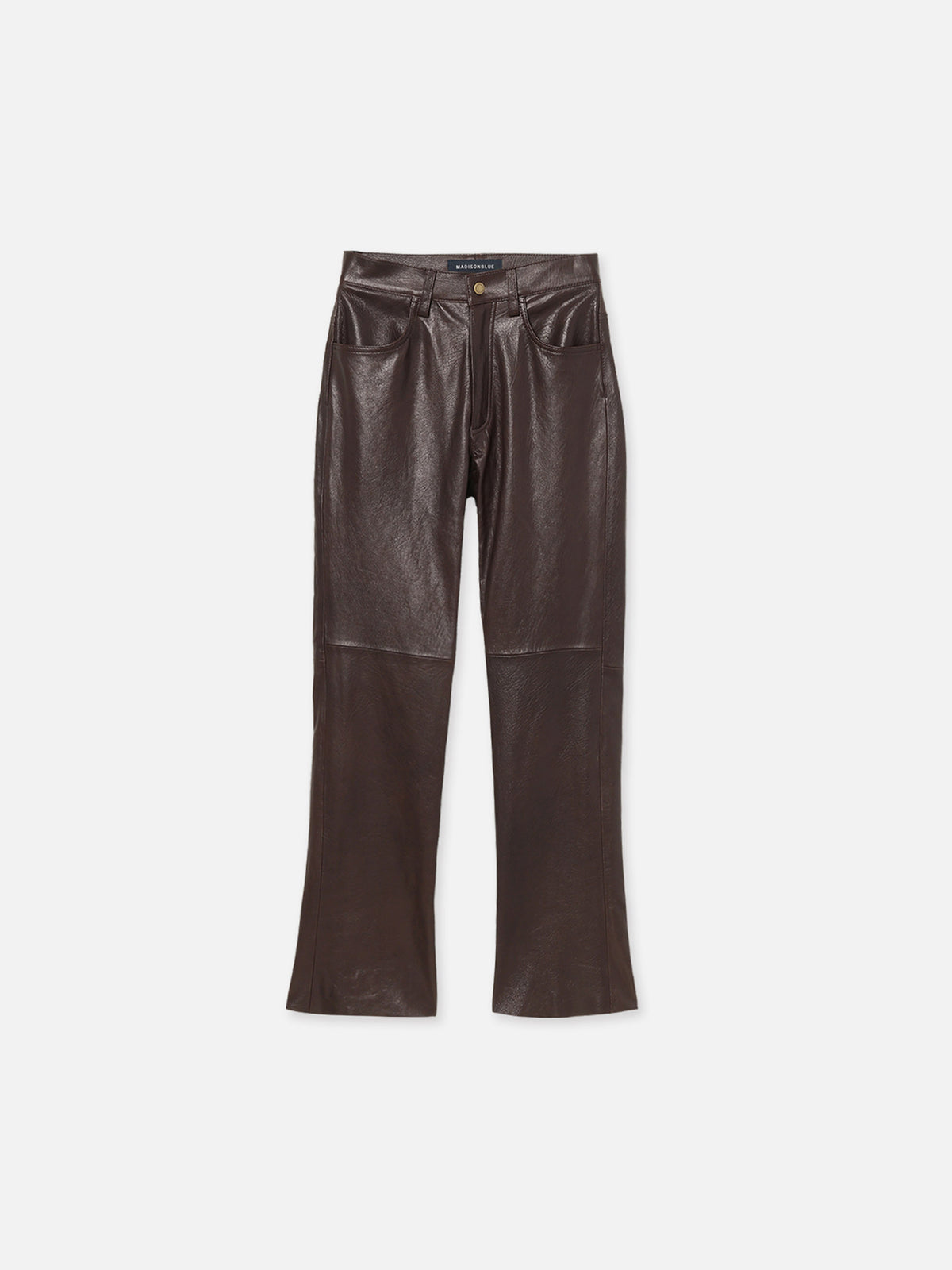 PANTALON DROIT EN CUIR