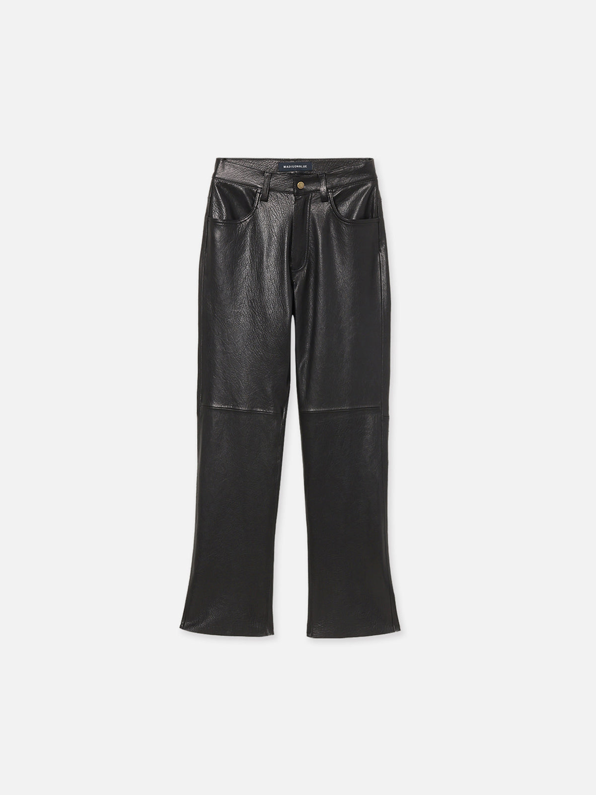 PANTALON DROIT EN CUIR