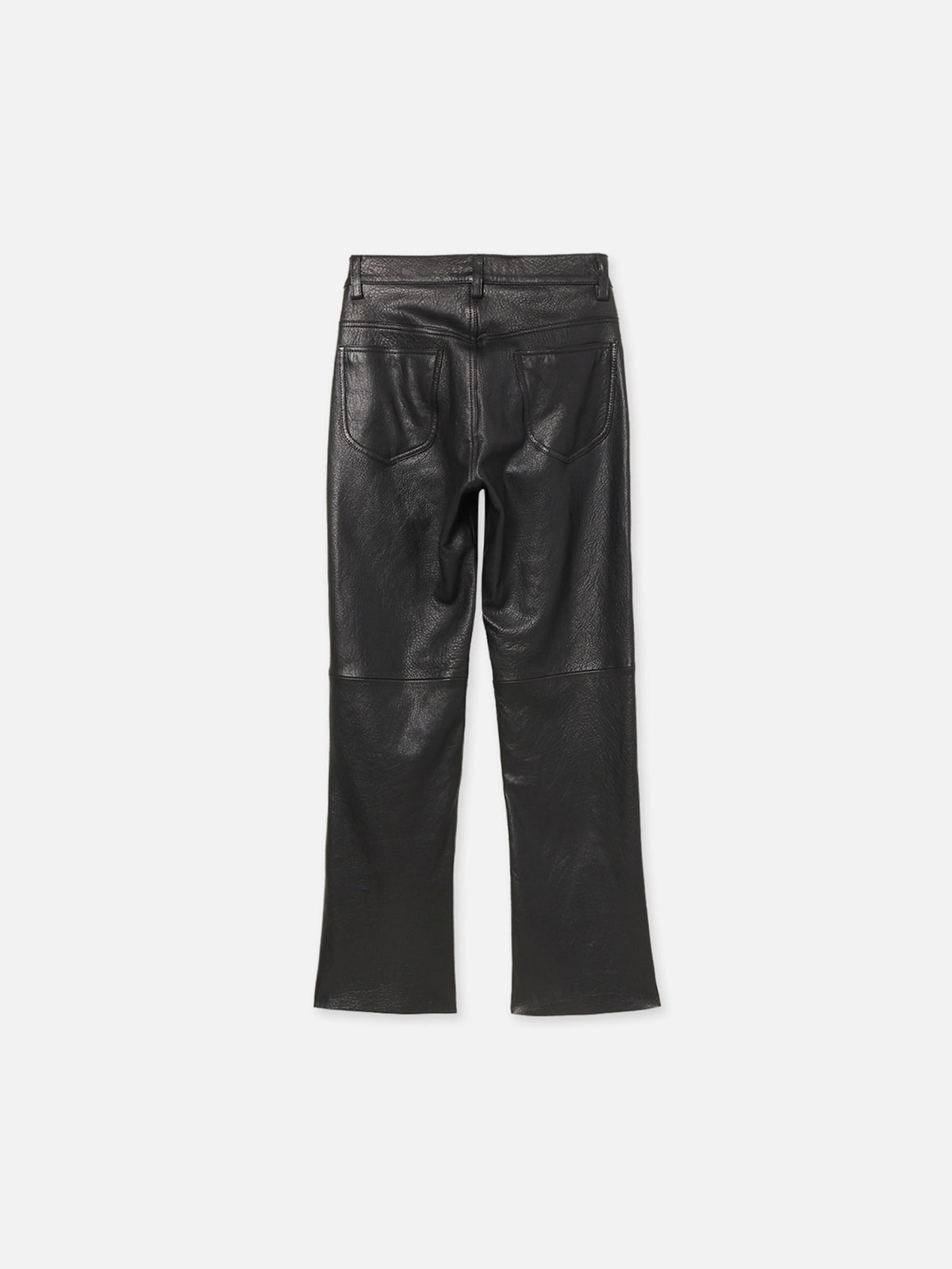 PANTALON DROIT EN CUIR