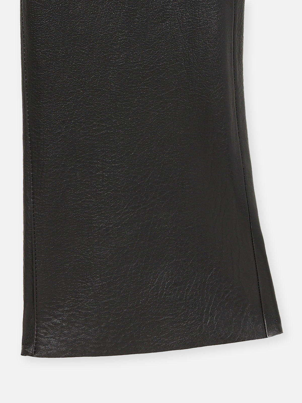 PANTALON DROIT EN CUIR