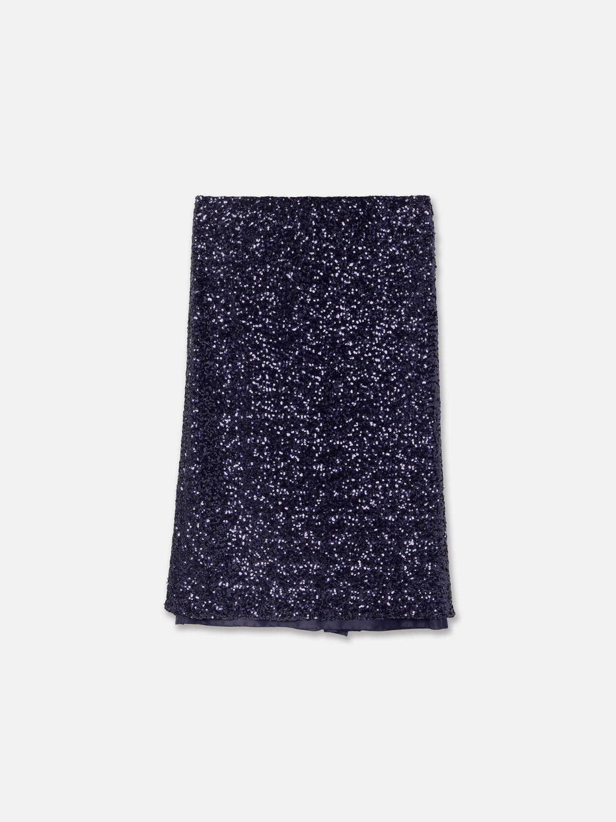 JUPE DROITE TAILLE BASSE À PAILLETTES