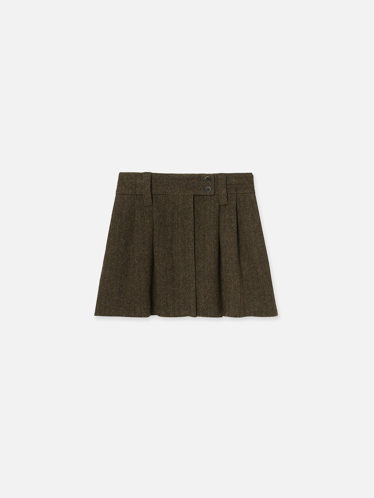 SLACKS REMAKE MINI SK HERRINGBONE