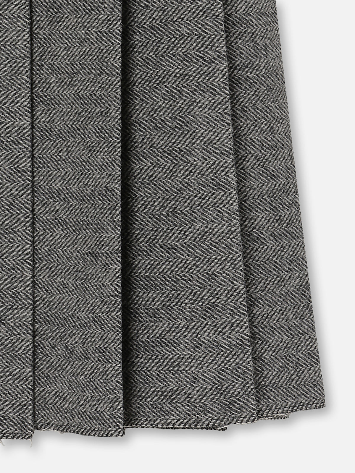 PLEATED WRAP SK HERRINGBONE