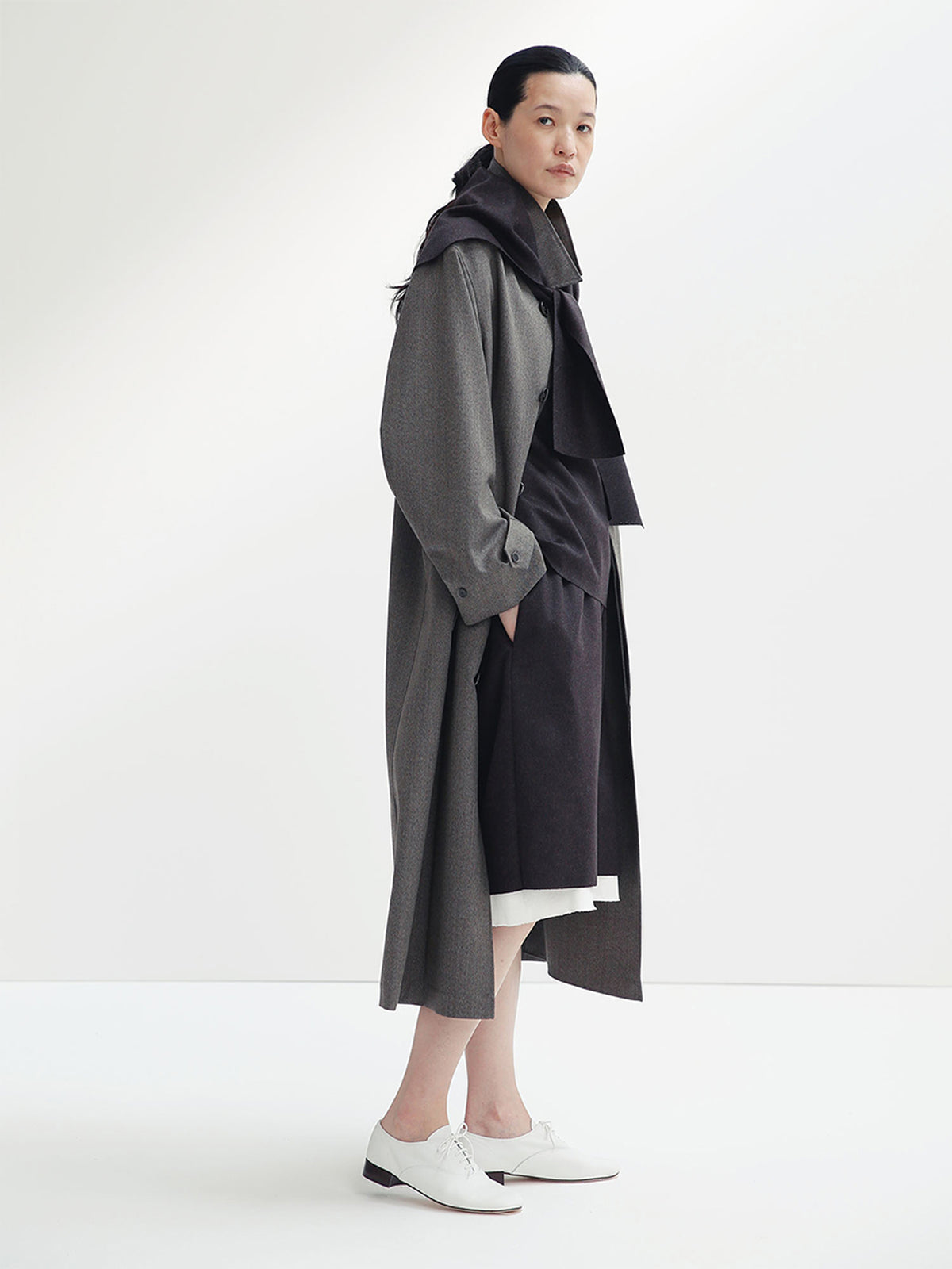 SHOP COAT HERRINGBONE
