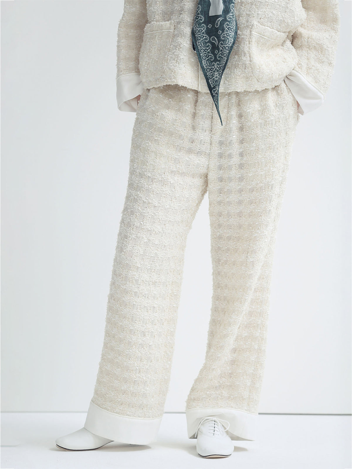 PANTALON DE PYJAMA EN TWEED