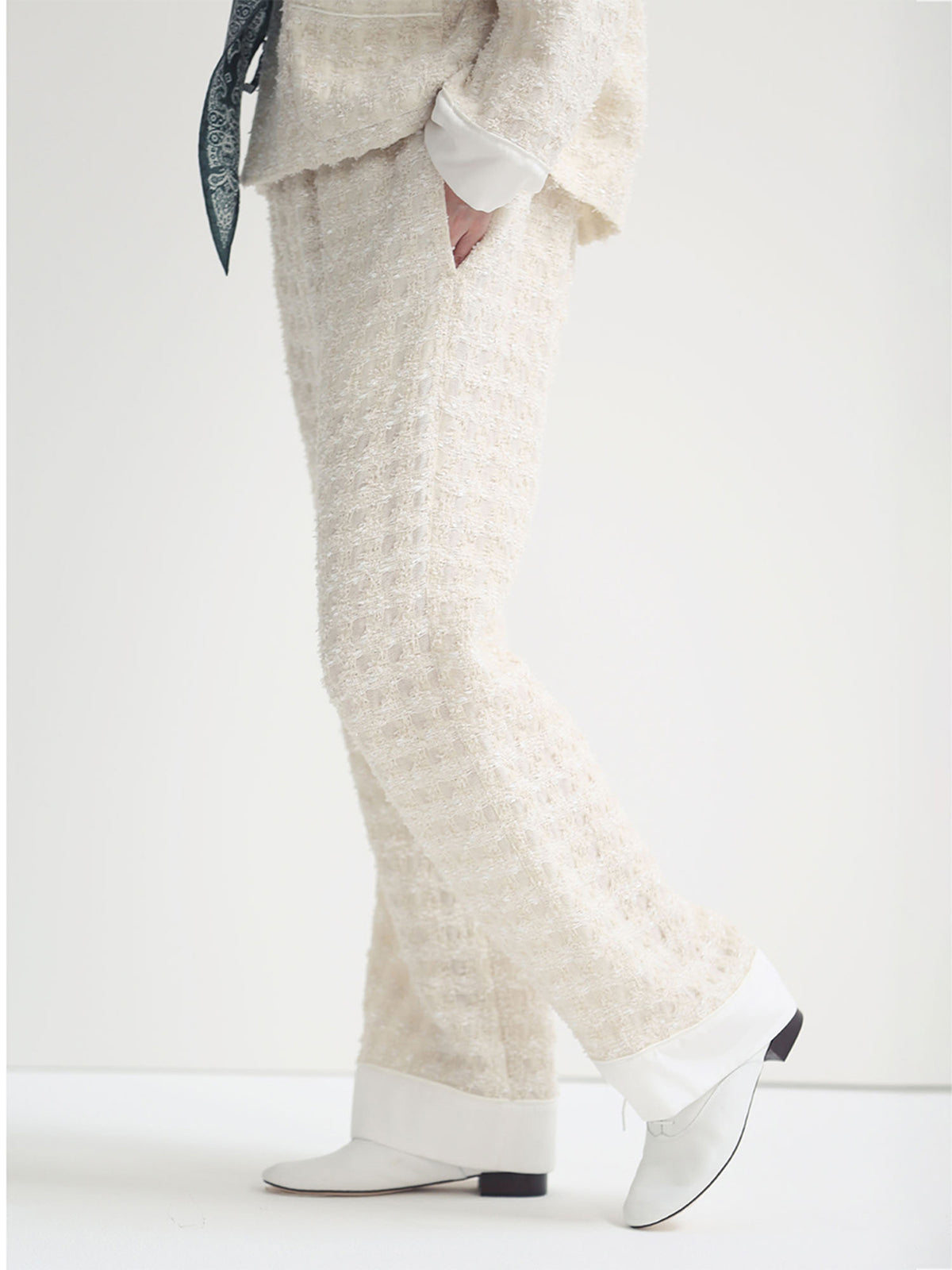PANTALON DE PYJAMA EN TWEED