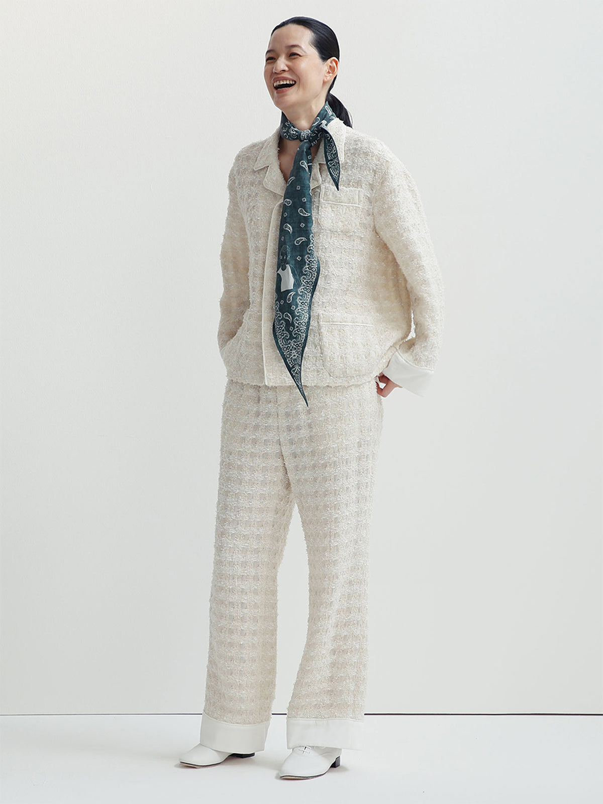 PANTALON DE PYJAMA EN TWEED