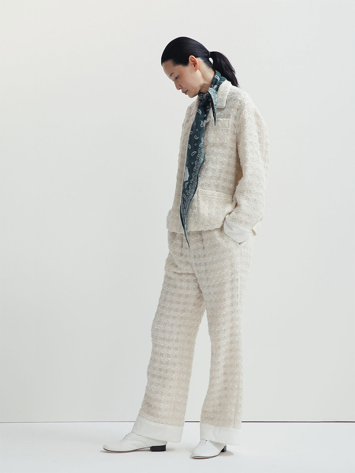 PANTALON DE PYJAMA EN TWEED