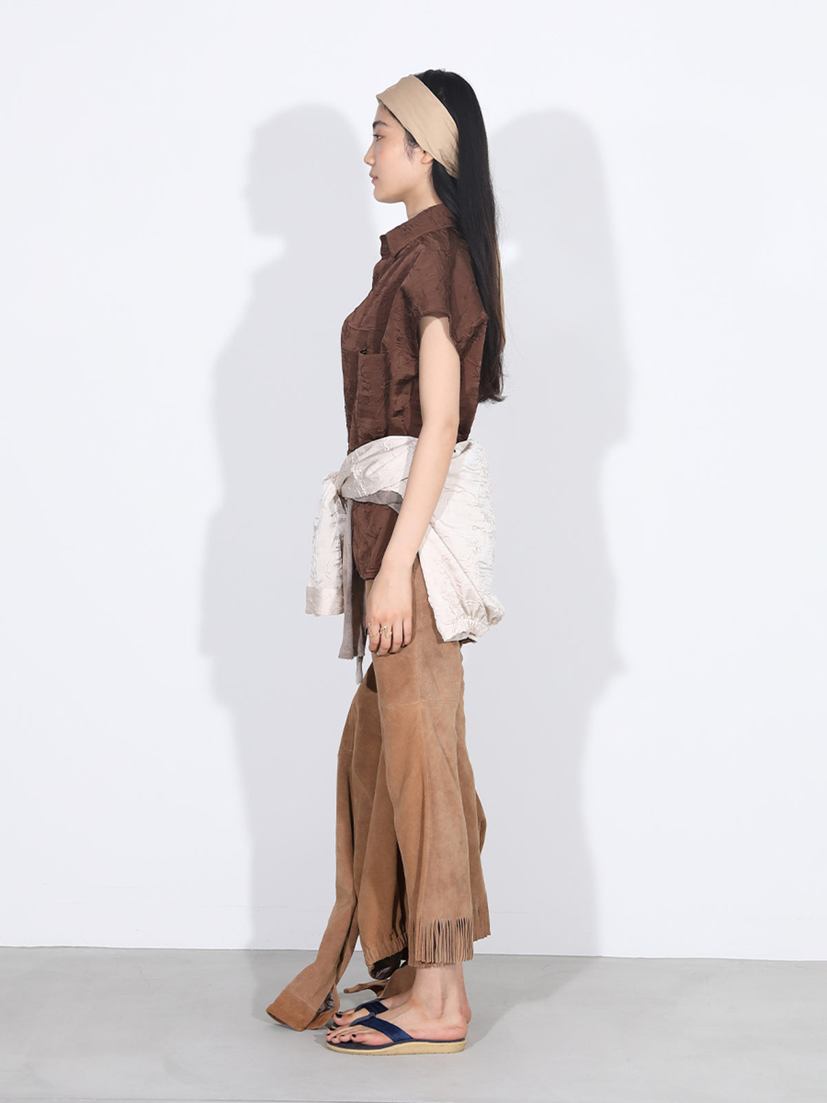 FRINGE PANTS SUEDE