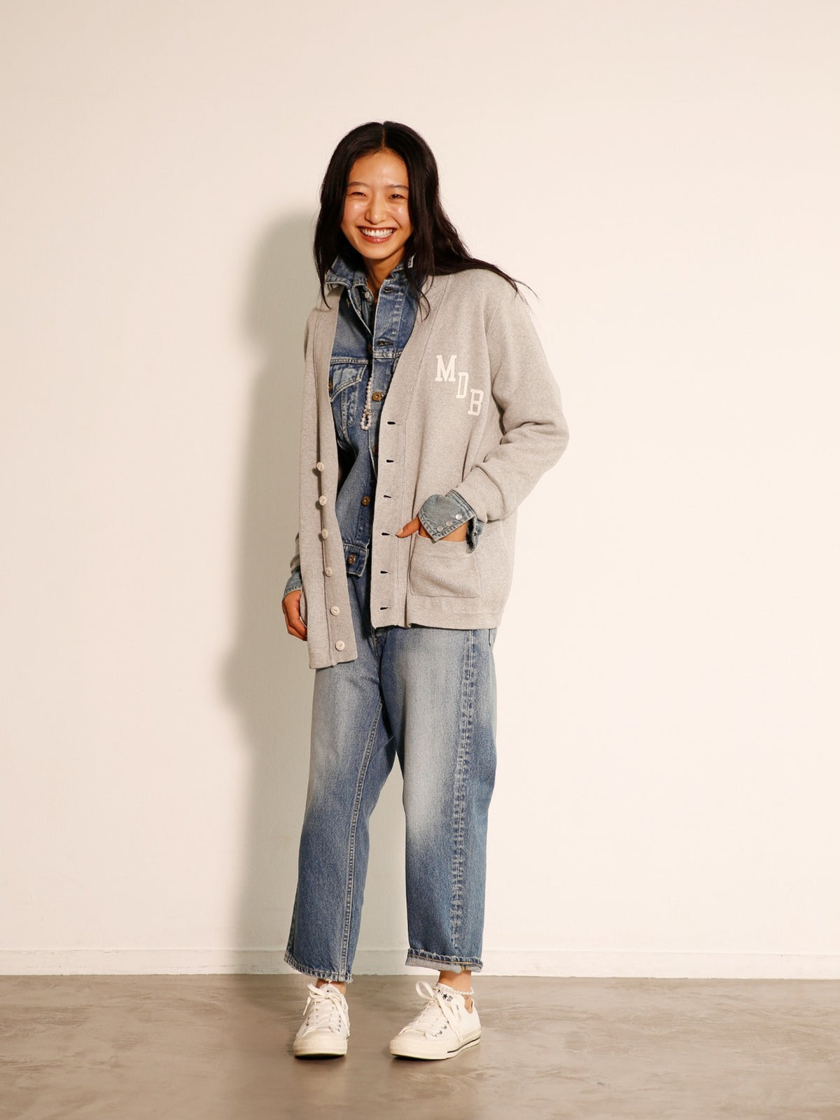 COTTON BIG CARDIGAN