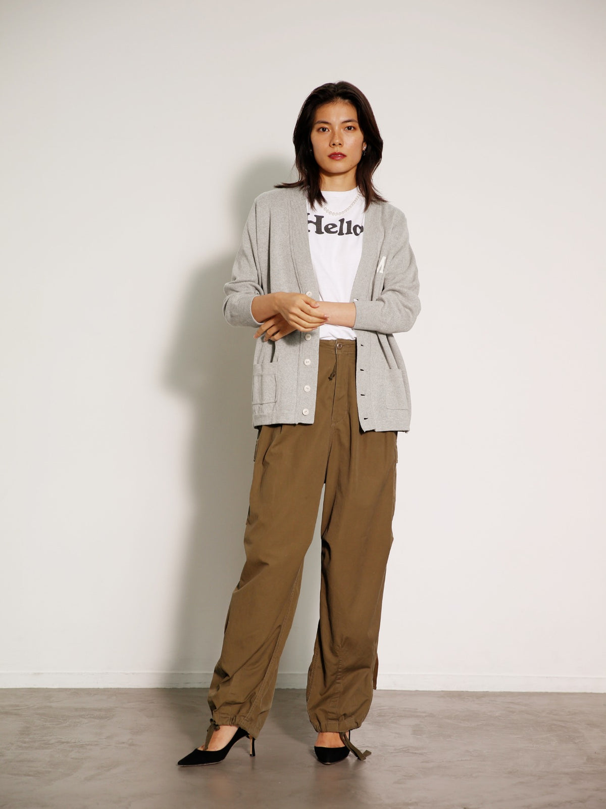 COTTON BIG CARDIGAN