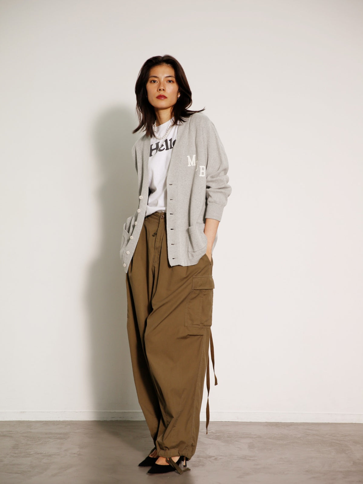 COTTON BIG CARDIGAN